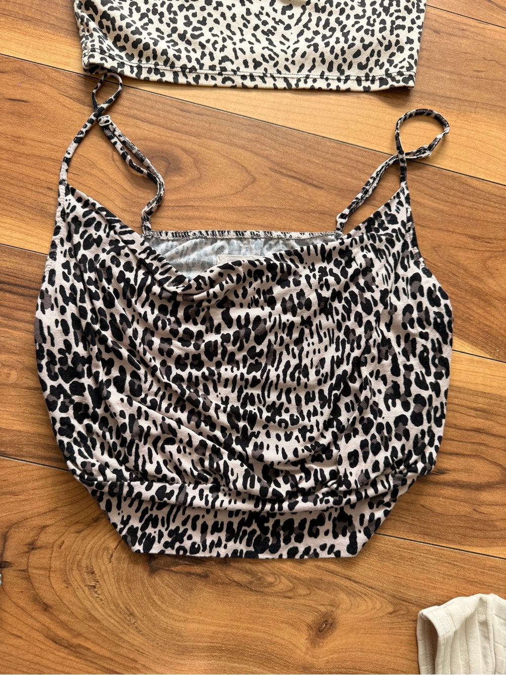 Multi-Top Set - Mustard, White, Rust, Floral & Leopard Prints - Picture 6 of 10